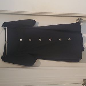 ASOS stretch knit skater dress with buttons